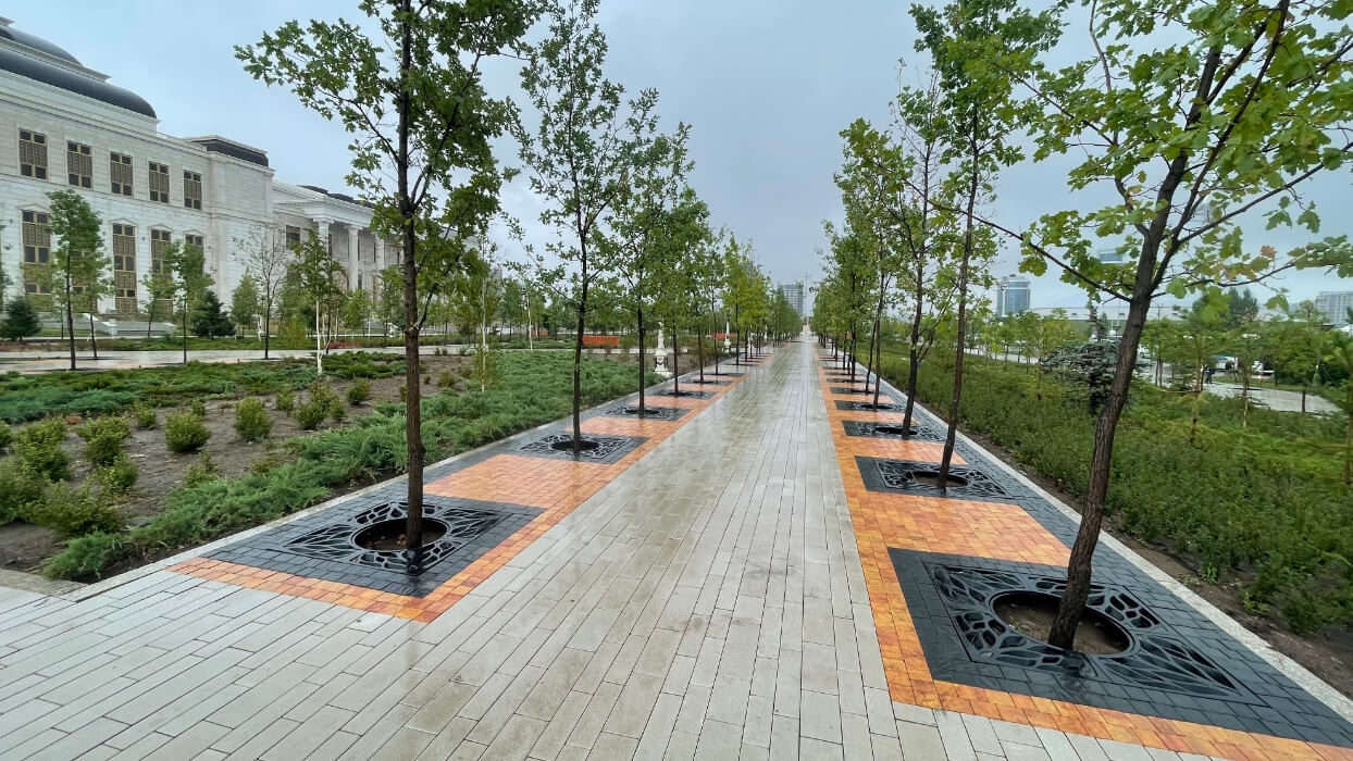 Приствольная решетка для дерева ZKING CRUST 1.2х1.2м Черная в Бирске фото