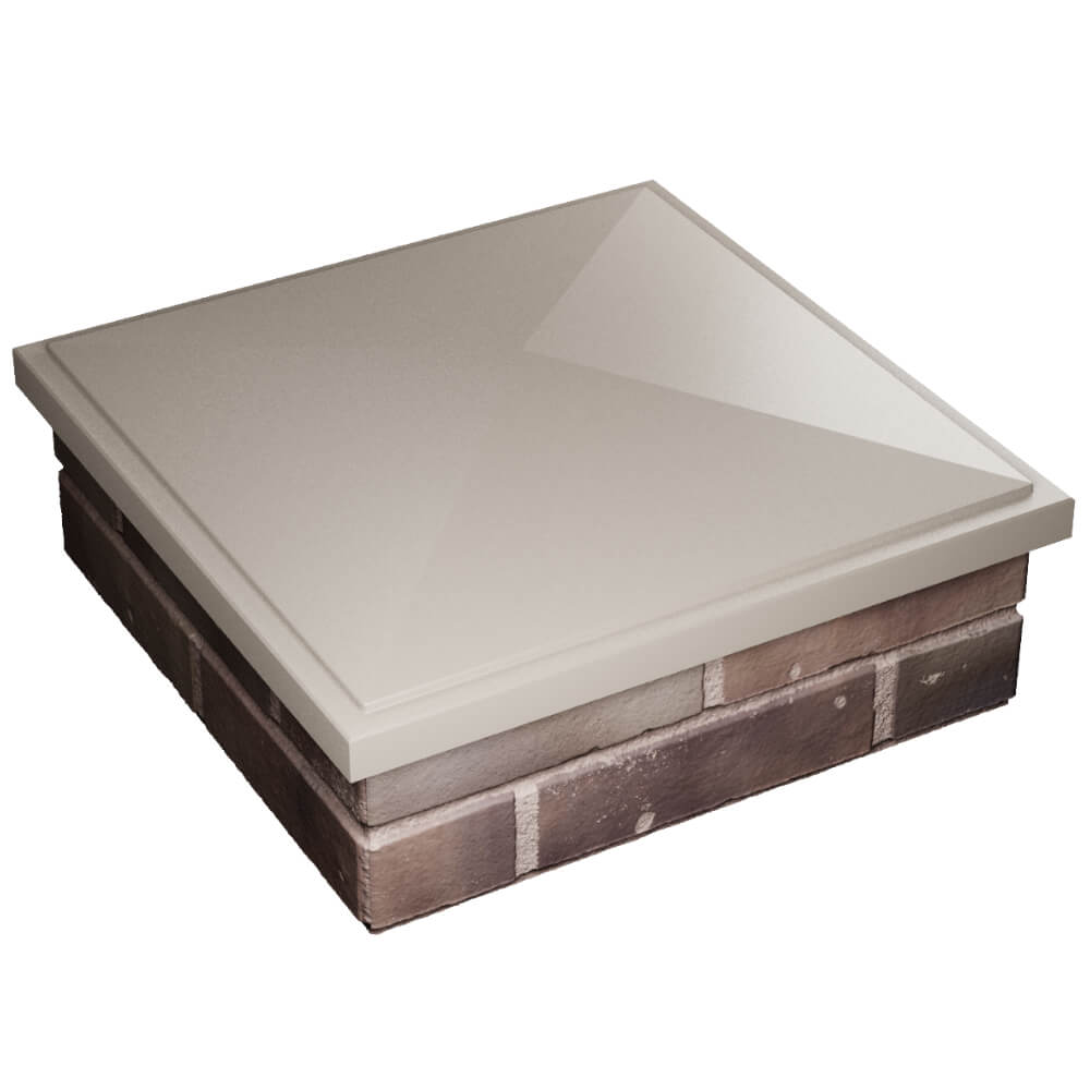 Колпак Zking БонаМоно Бежевый на столб 2х2 кирпича (515х515, 530х530мм) в Бирске фото