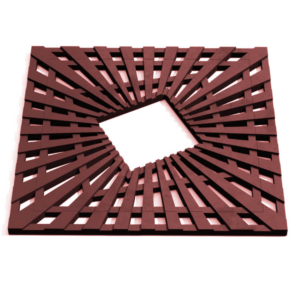 Приствольная решетка для дерева ZKING ATMOSPHERE 1.2х1.2м Коричневая Бирск фото