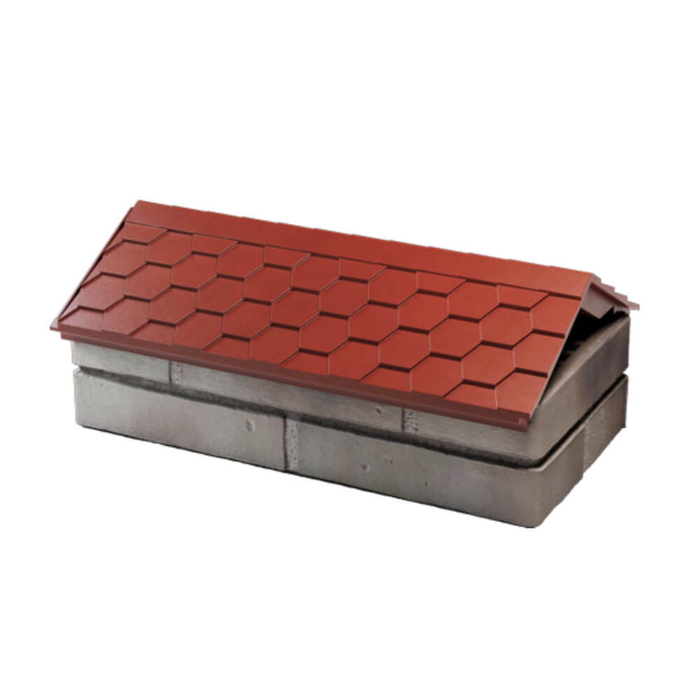 Парапет Zking Эверест Красный с посадкой на 1 кирпич (200/225/255мм) в Бирске фото