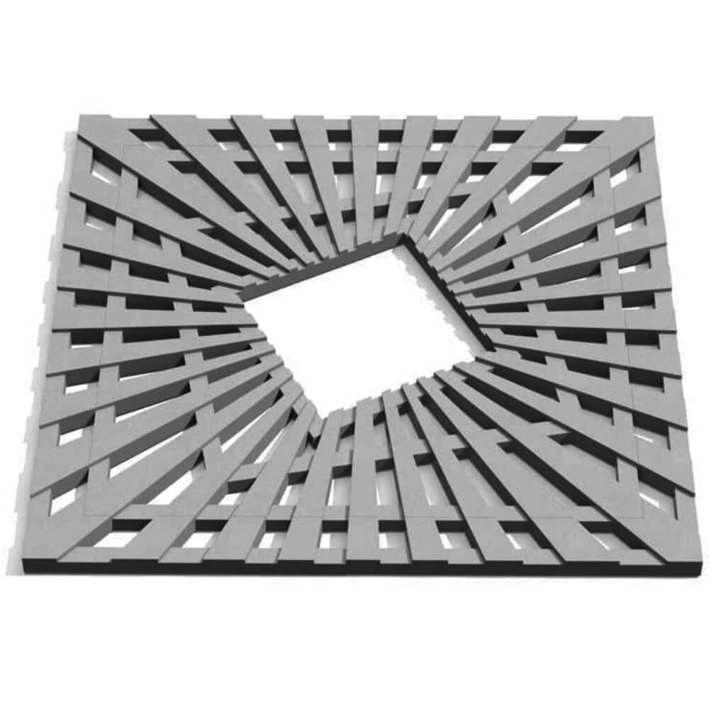 Приствольная решетка для дерева ZKING ATMOSPHERE 1.2х1.2м Серая Бирск фото