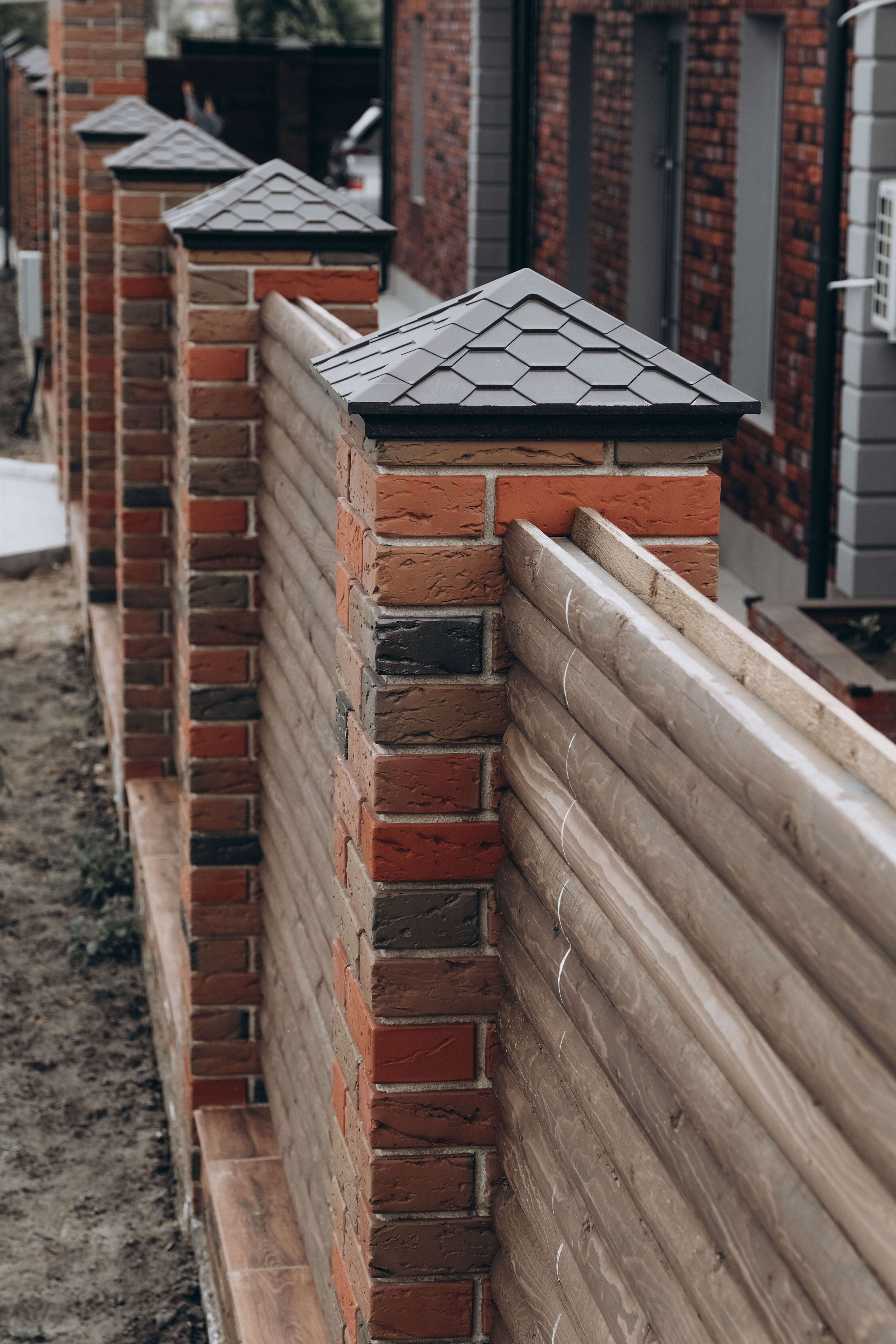 Колпак Zking Эверест Коричневый на столб 1.5х1.5 кирпича (390х390мм) в Бирске фото