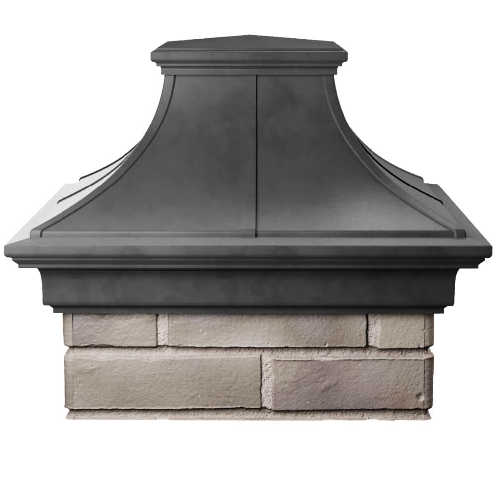 Колпак Zking Монблан Премиум Серый на столб 1.5х1.5 кирпича (385х385мм) Бирск фото