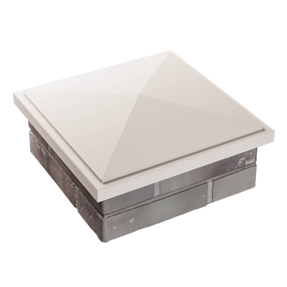 Колпак Zking БонаМоно Бежевый на столб 1.5х1.5 кирпича (385х385, 400х400мм) в Бирске фото