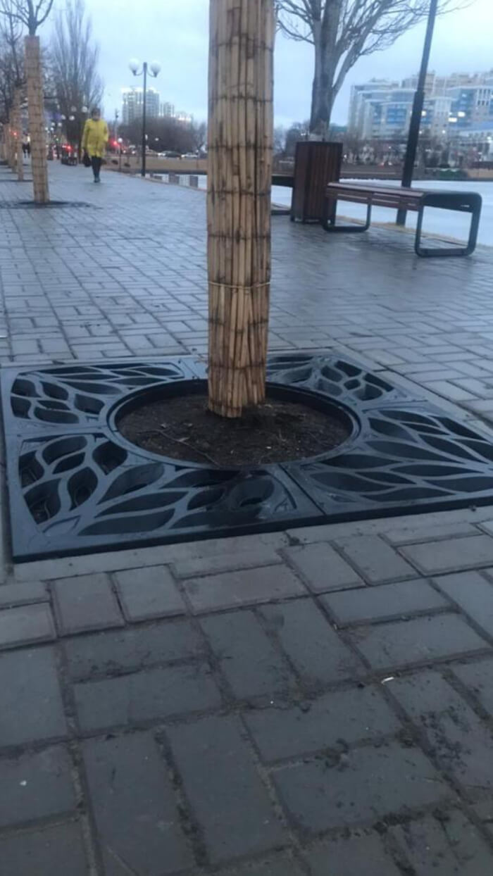 Приствольная решетка для дерева ZKING CRUST 1.2х1.2м Черная в Бирске фото