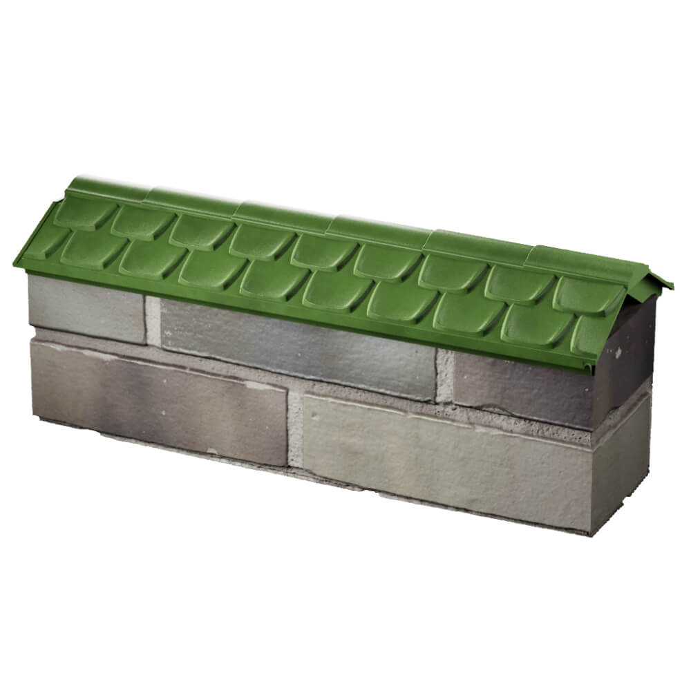 Парапет Zking Эльбрус Зеленый с посадкой на 0.5 кирпича (130мм) в Бирске фото