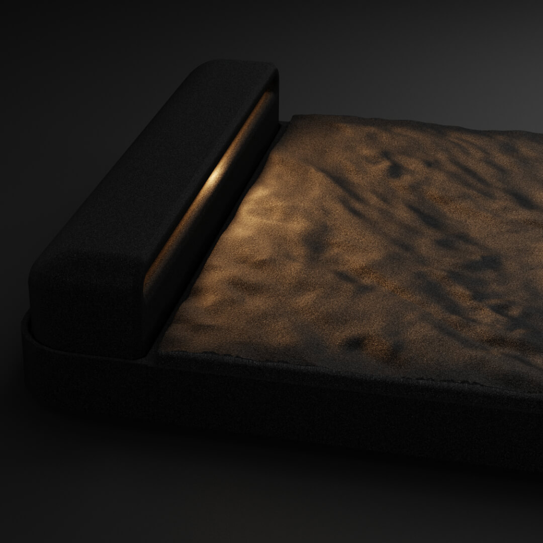 LED Светильник для шаговой плиты STONE Черный Сланец 330х75х98мм Бирск фото