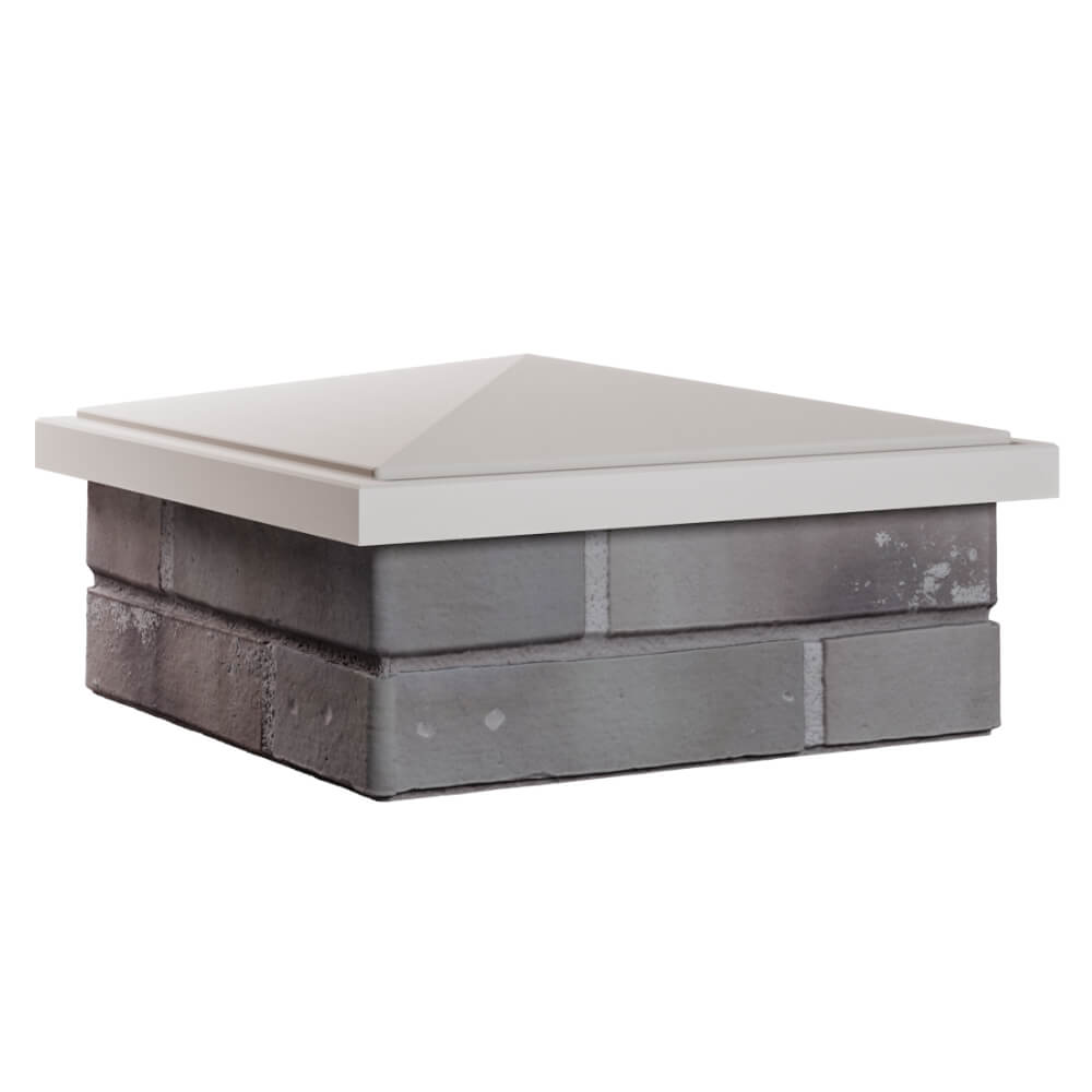 Колпак Zking БонаМоно Бежевый на столб 1.5х1.5 кирпича (385х385, 400х400мм) в Бирске фото