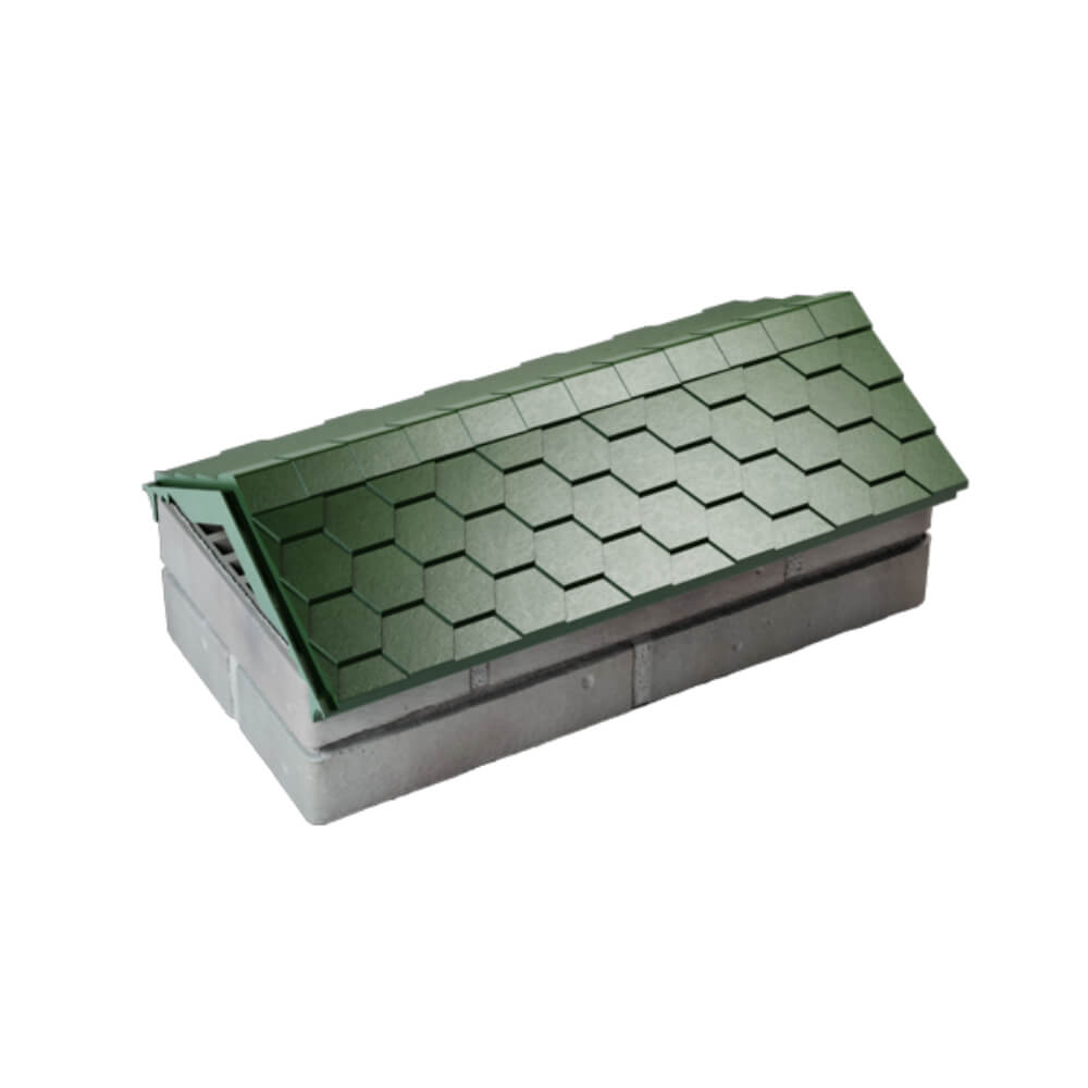 Парапет Zking Эверест Зеленый с посадкой на 1 кирпич (200/225/255мм) в Бирске фото