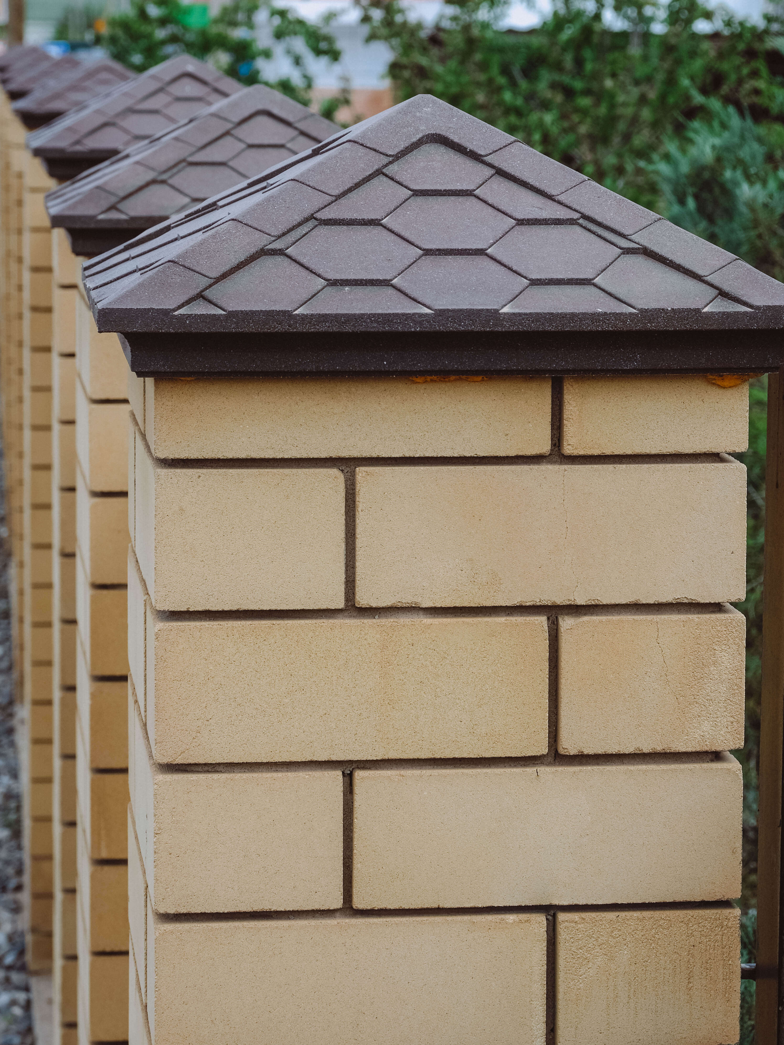 Колпак Zking Эверест Коричневый на столб 1.5х1.5 кирпича (390х390мм) в Бирске фото