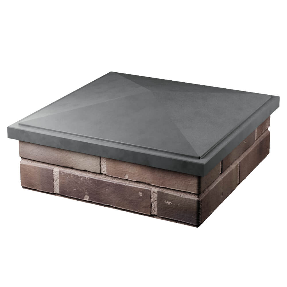 Колпак Zking БонаМоно Серый на столб 2х2 кирпича (515х515, 530х530мм) в Бирске фото