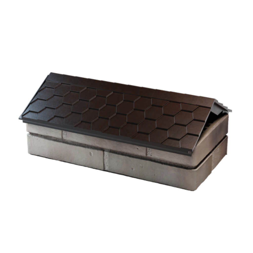 Парапет Zking Эверест Коричневый с посадкой на 1 кирпич (200/225/255мм) в Бирске фото