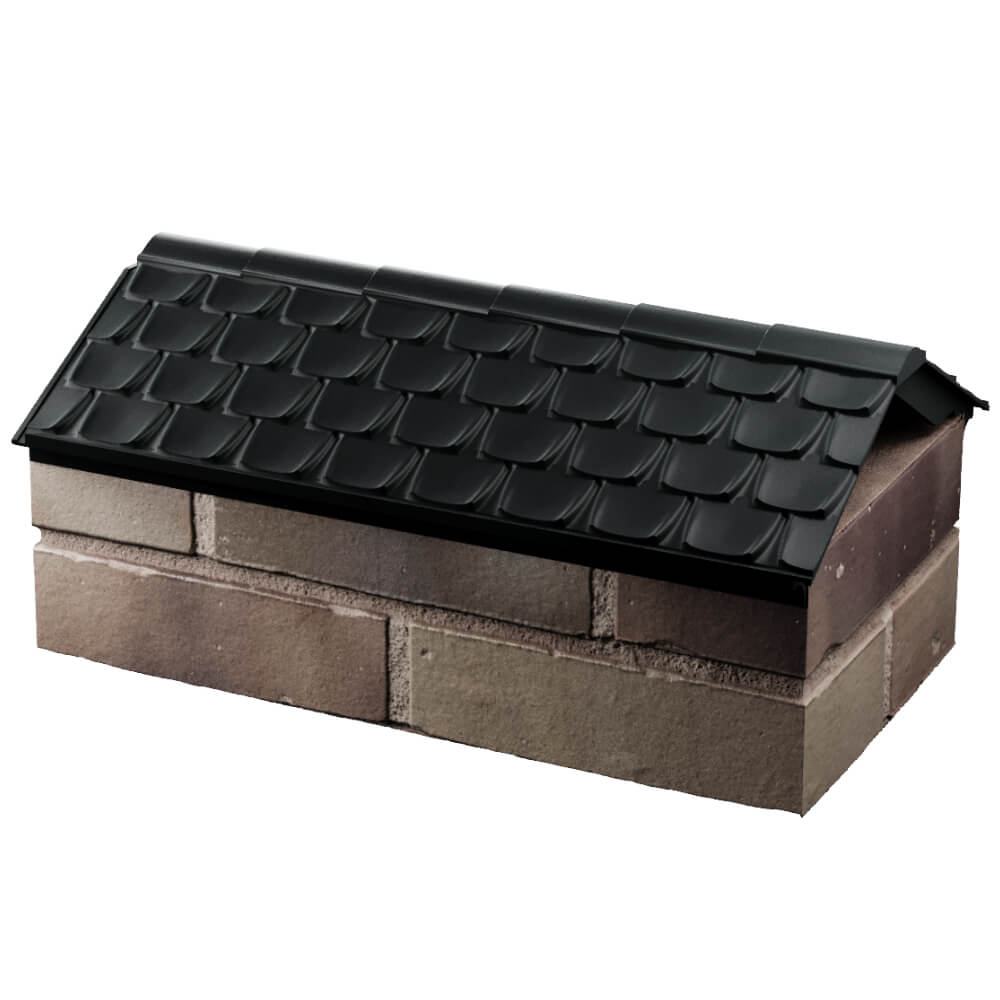 Парапет Zking Эльбрус Черный с посадкой на 1 кирпич (255мм) в Бирске фото