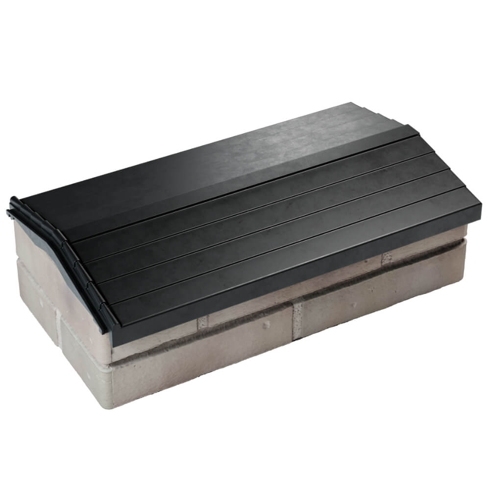 Парапет Zking Бона ХайТек Черный с посадкой на 1 кирпич (200/225/255мм) в Бирске фото