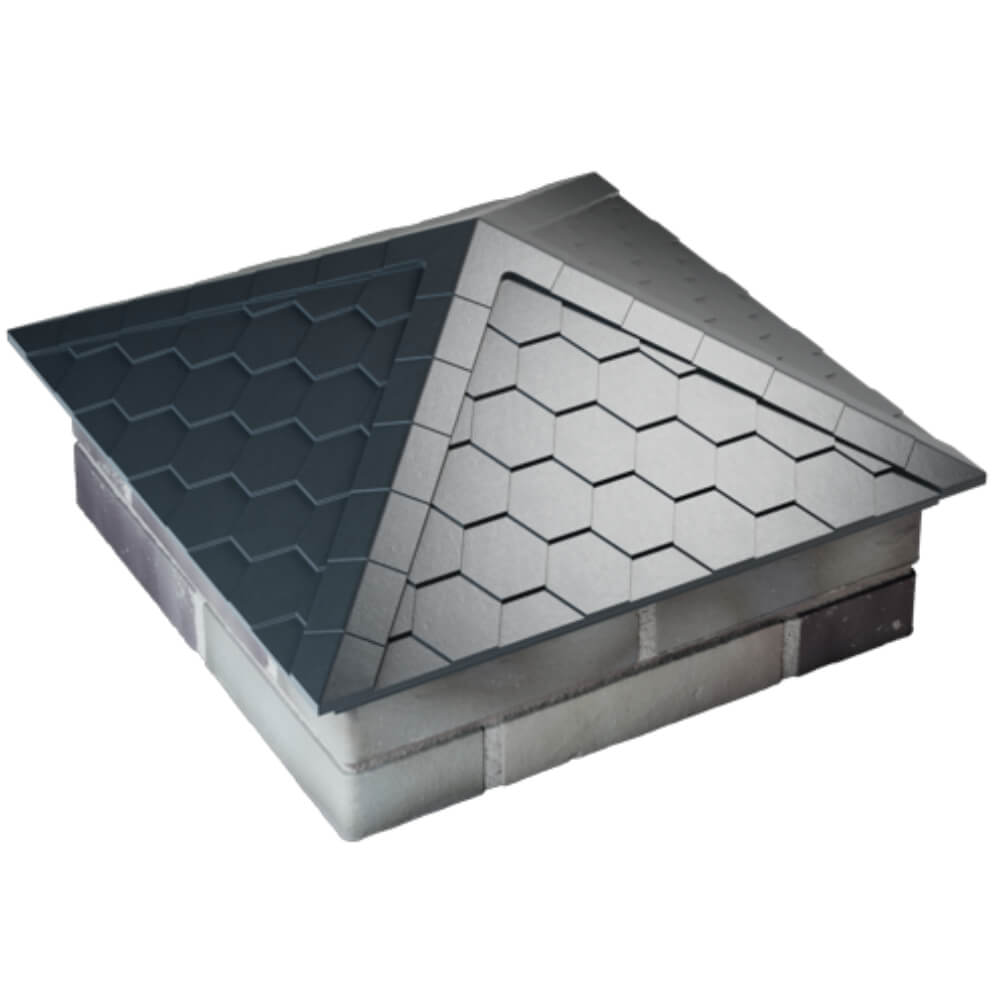 Колпак Zking Эверест Серый на столб 2х2 кирпича (535х535мм) Бирск фото