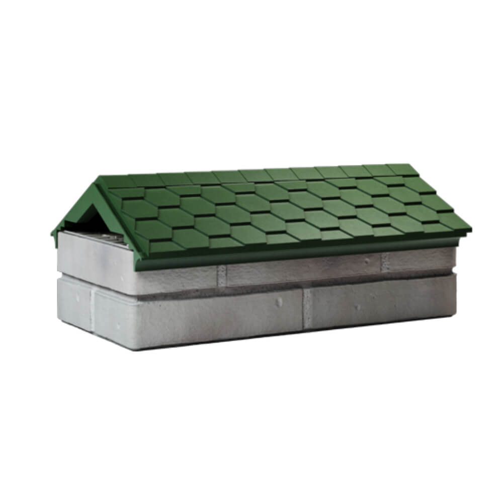 Парапет Zking Эверест Зеленый с посадкой на 1 кирпич (200/225/255мм) Бирск фото