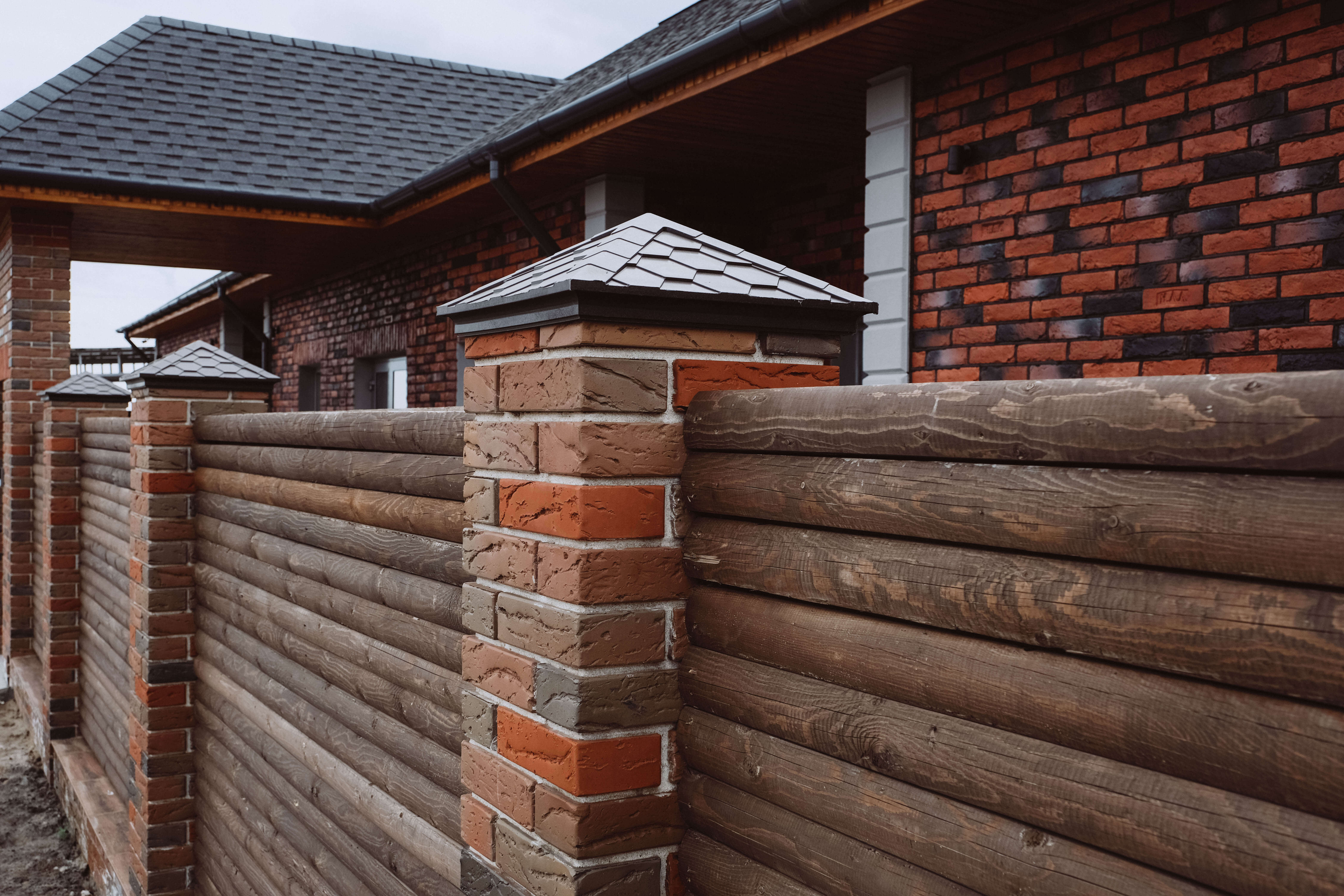 Колпак Zking Эверест Коричневый на столб 1.5х1.5 кирпича (390х390мм) в Бирске фото