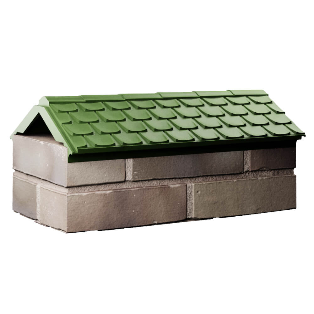 Парапет Zking Эльбрус Зеленый с посадкой на 1 кирпич (255мм) Бирск фото