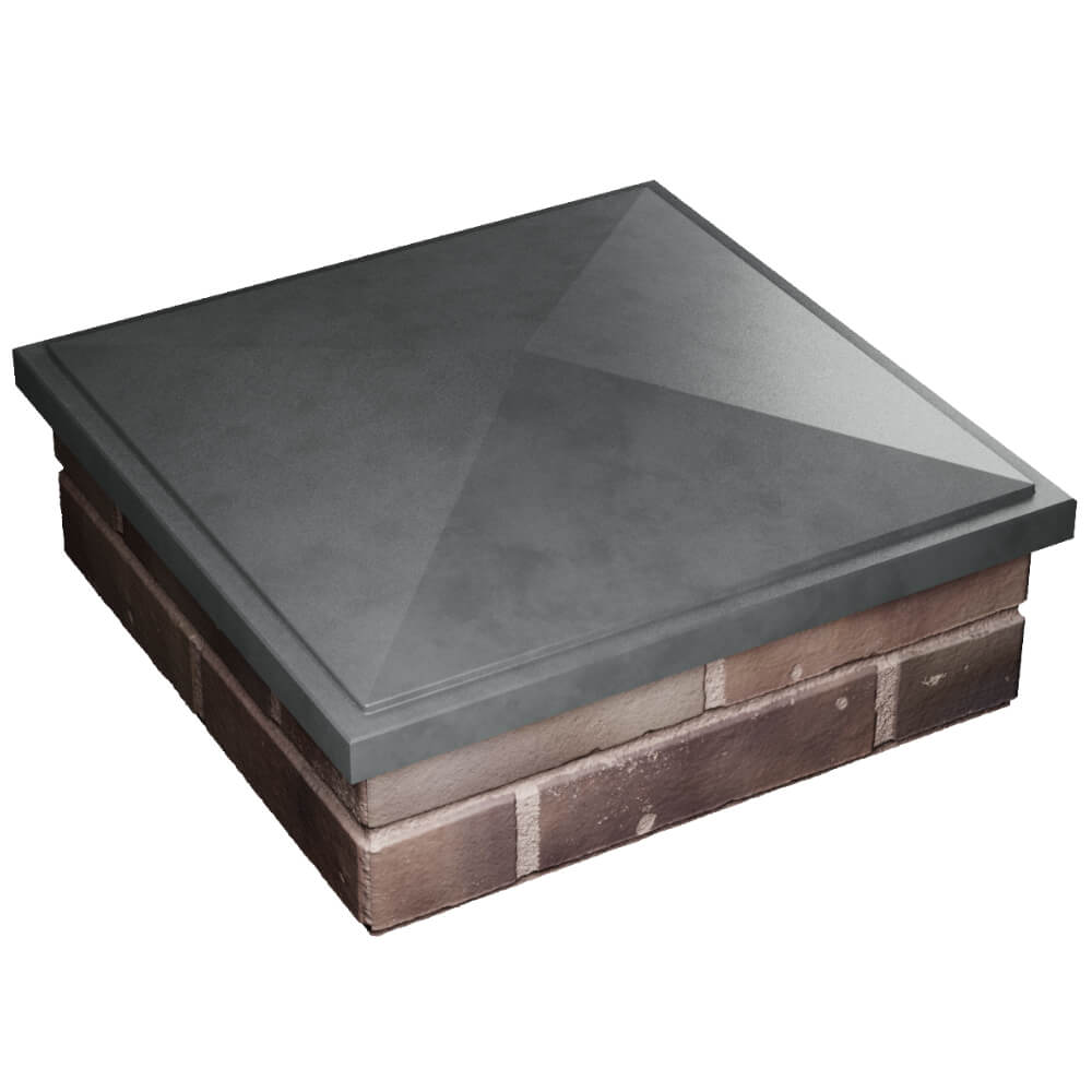 Колпак Zking БонаМоно Серый на столб 2х2 кирпича (515х515, 530х530мм) в Бирске фото