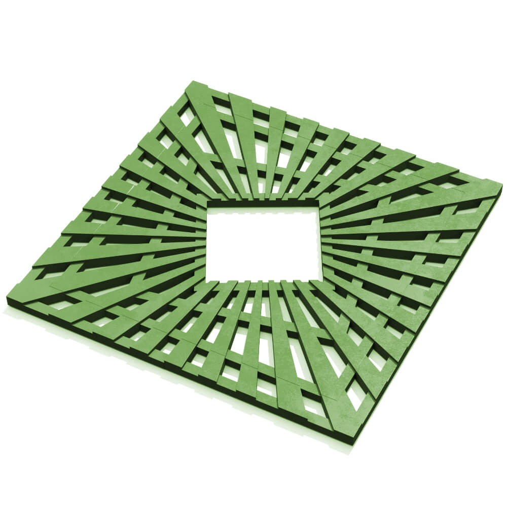 Приствольная решетка для дерева ZKING ATMOSPHERE 1.2х1.2м Зеленая в Бирске фото