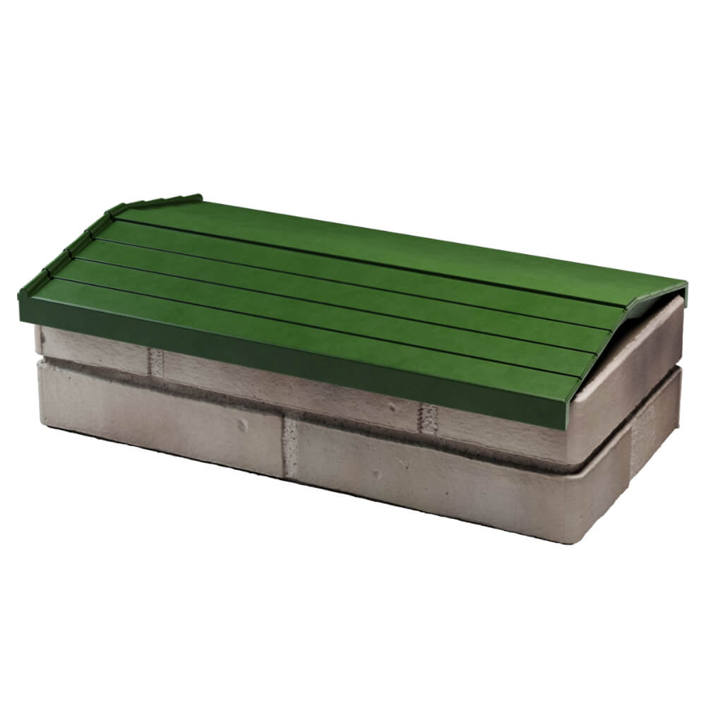 Парапет Zking Бона ХайТек Зеленый с посадкой на 1 кирпич (200/225/255мм) в Бирске фото