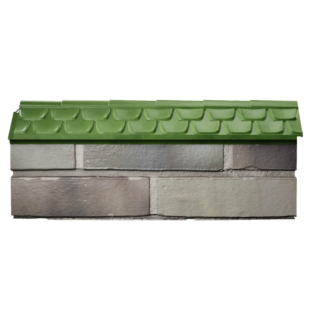Парапет Zking Эльбрус Зеленый с посадкой на 0.5 кирпича (130мм) в Бирске фото