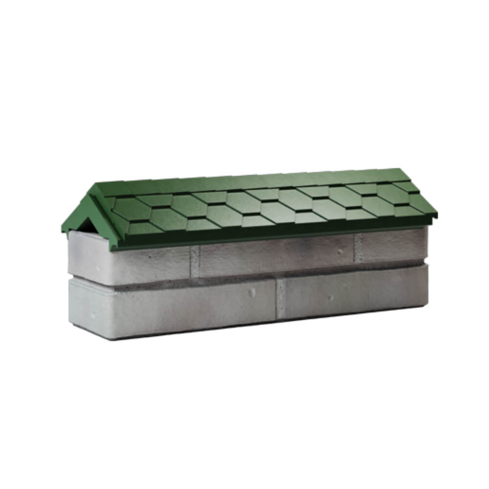 Парапет Zking Эверест Зеленый с посадкой на 0.5 кирпича (130мм) Бирск фото