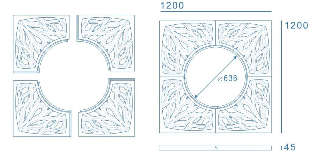 Приствольная решетка для дерева ZKING CRUST 1.2х1.2м Черная в Бирске фото