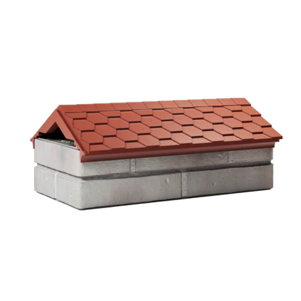 Парапет Zking Эверест Красный с посадкой на 1 кирпич (200/225/255мм) Бирск фото