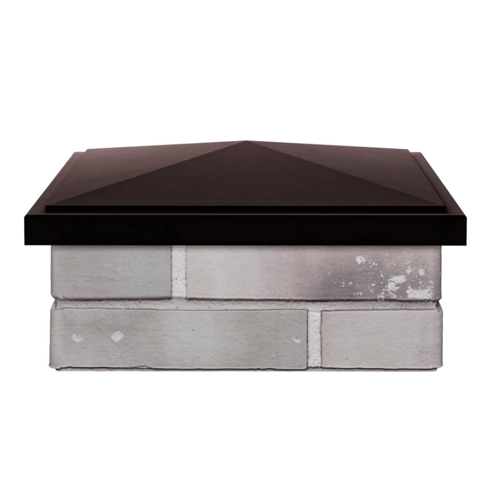 Колпак Zking БонаМоно Коричневый на столб 1.5х1.5 кирпича (385х385, 400х400мм) Бирск фото