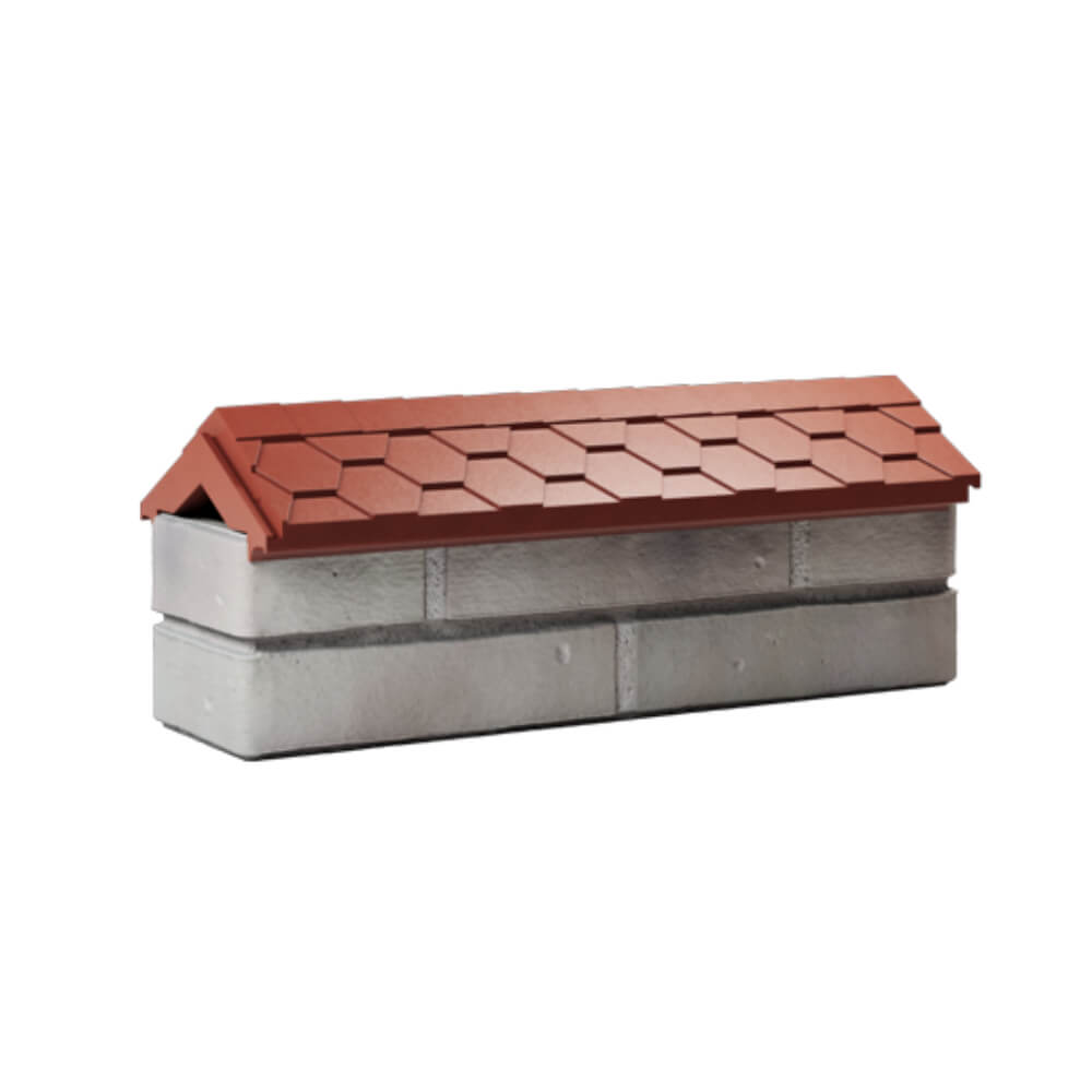 Парапет Zking Эверест Красный с посадкой на 0.5 кирпича (130мм) Бирск фото