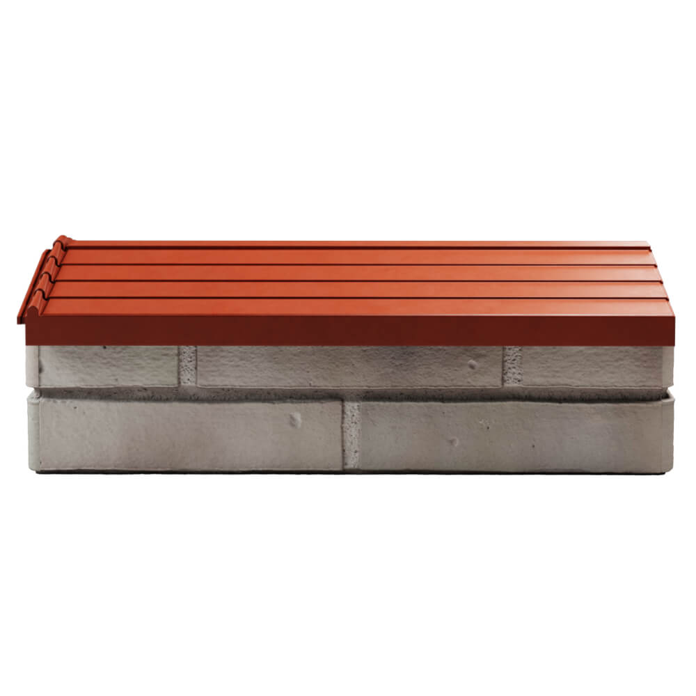 Парапет Zking Бона ХайТек Красный с посадкой на 1 кирпич (200/225/255мм) в Бирске фото