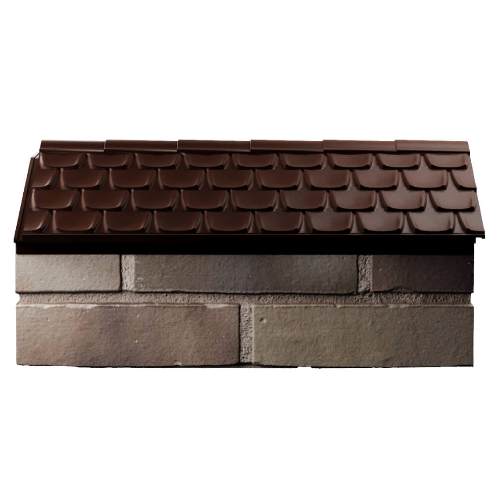 Парапет Zking Эльбрус Коричневый с посадкой на 1 кирпич (255мм) в Бирске фото