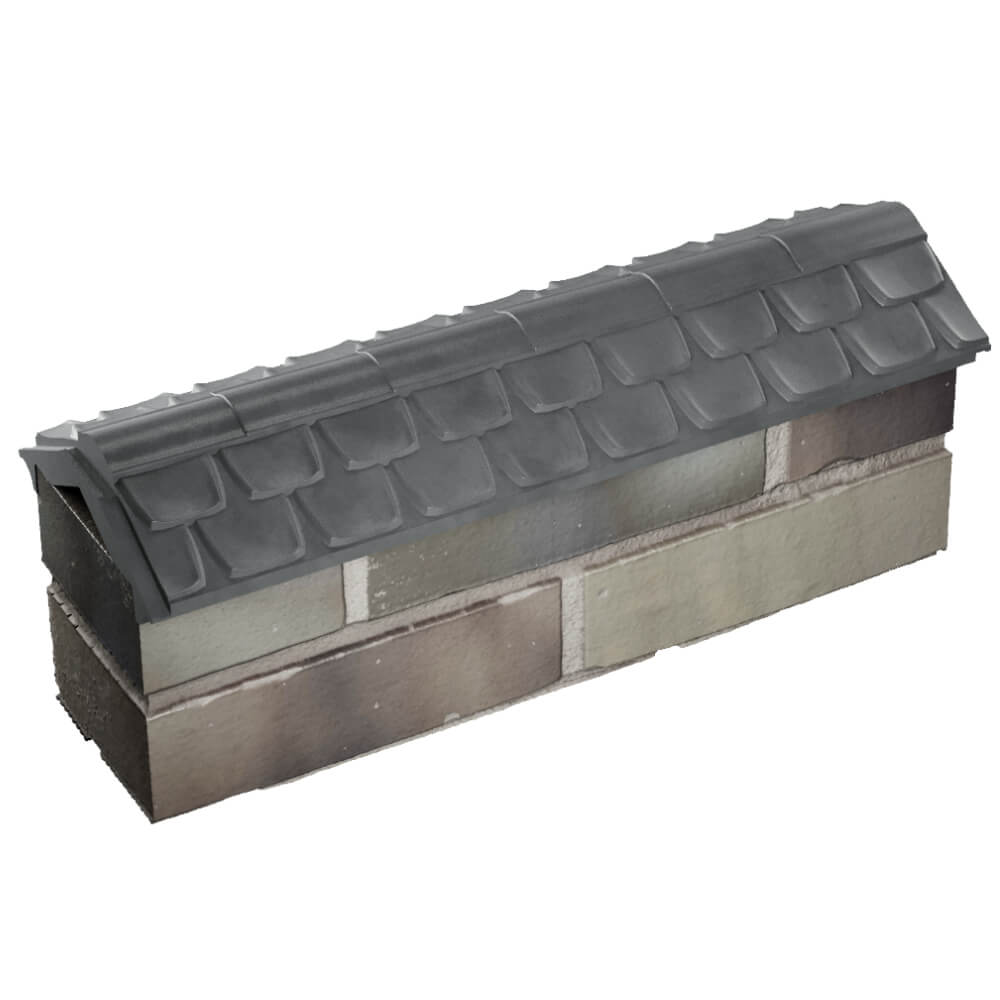 Парапет Zking Эльбрус Серый с посадкой на 0.5 кирпича (130мм) в Бирске фото