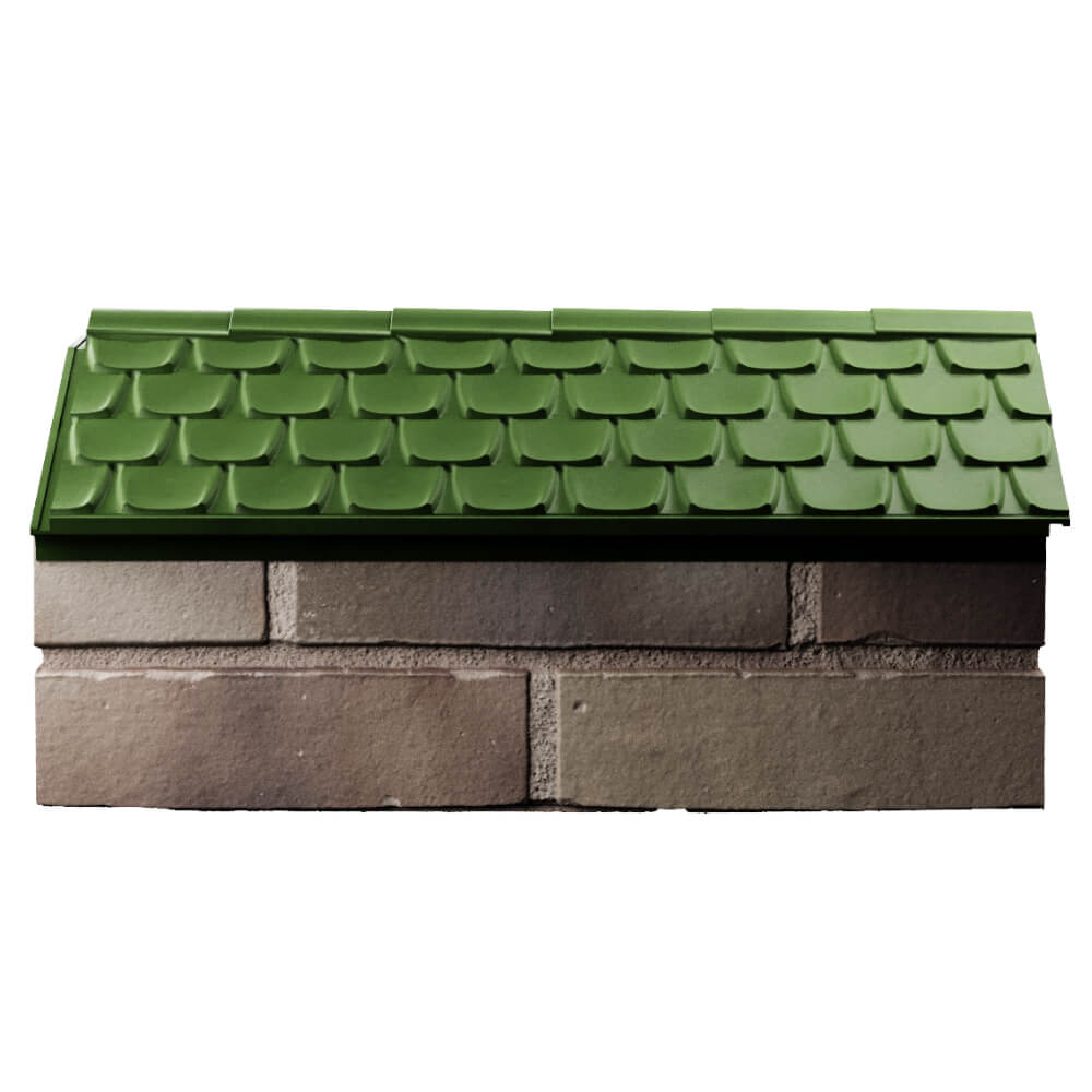 Парапет Zking Эльбрус Зеленый с посадкой на 1 кирпич (255мм) в Бирске фото
