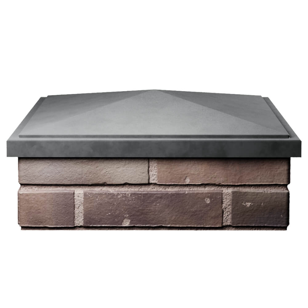 Колпак Zking БонаМоно Серый на столб 2х2 кирпича (515х515, 530х530мм) Бирск фото