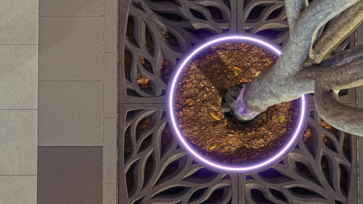 Приствольная решетка для дерева ZKING CRUST 1.2х1.2м Черная в Бирске фото