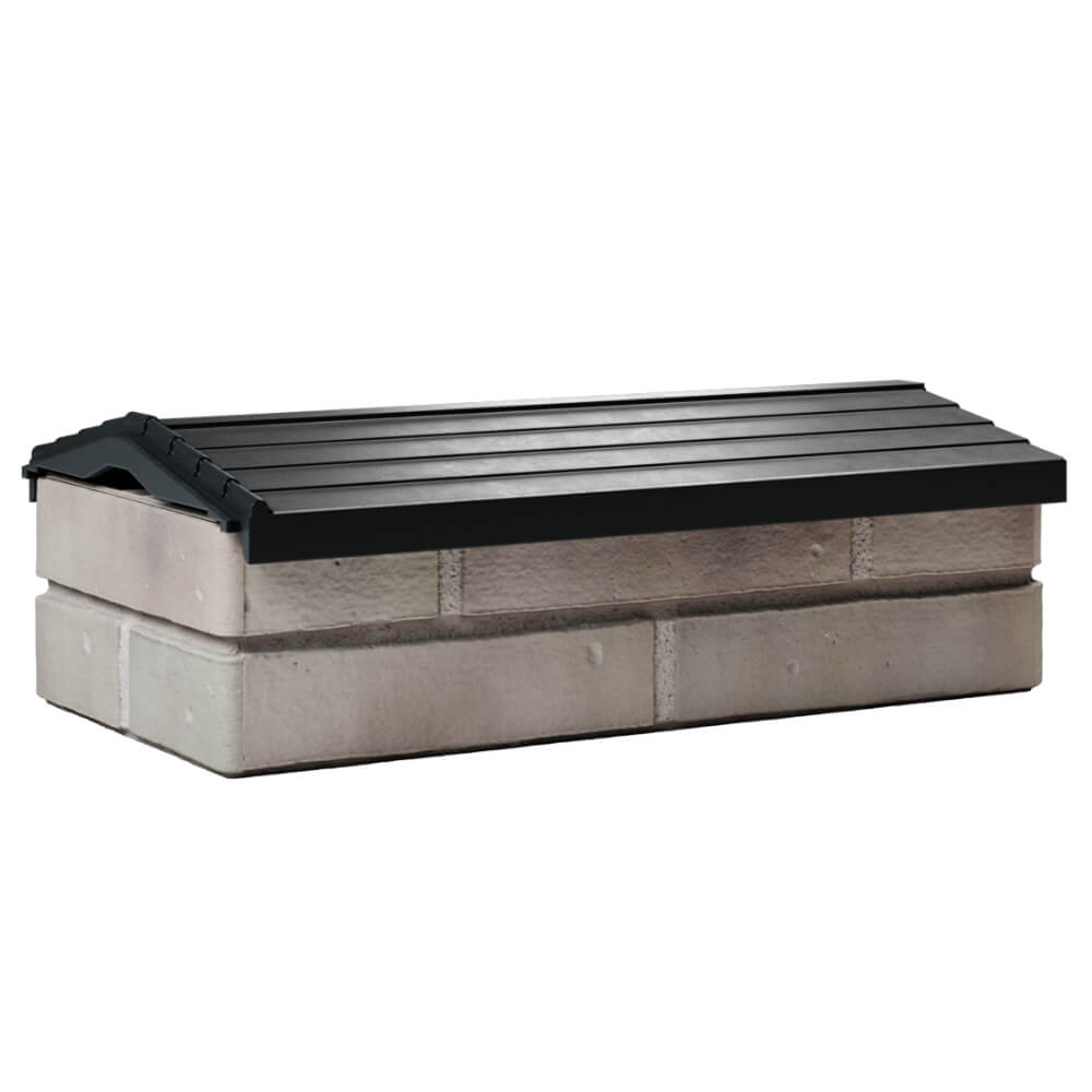 Парапет Zking Бона ХайТек Черный с посадкой на 1 кирпич (200/225/255мм) Бирск фото