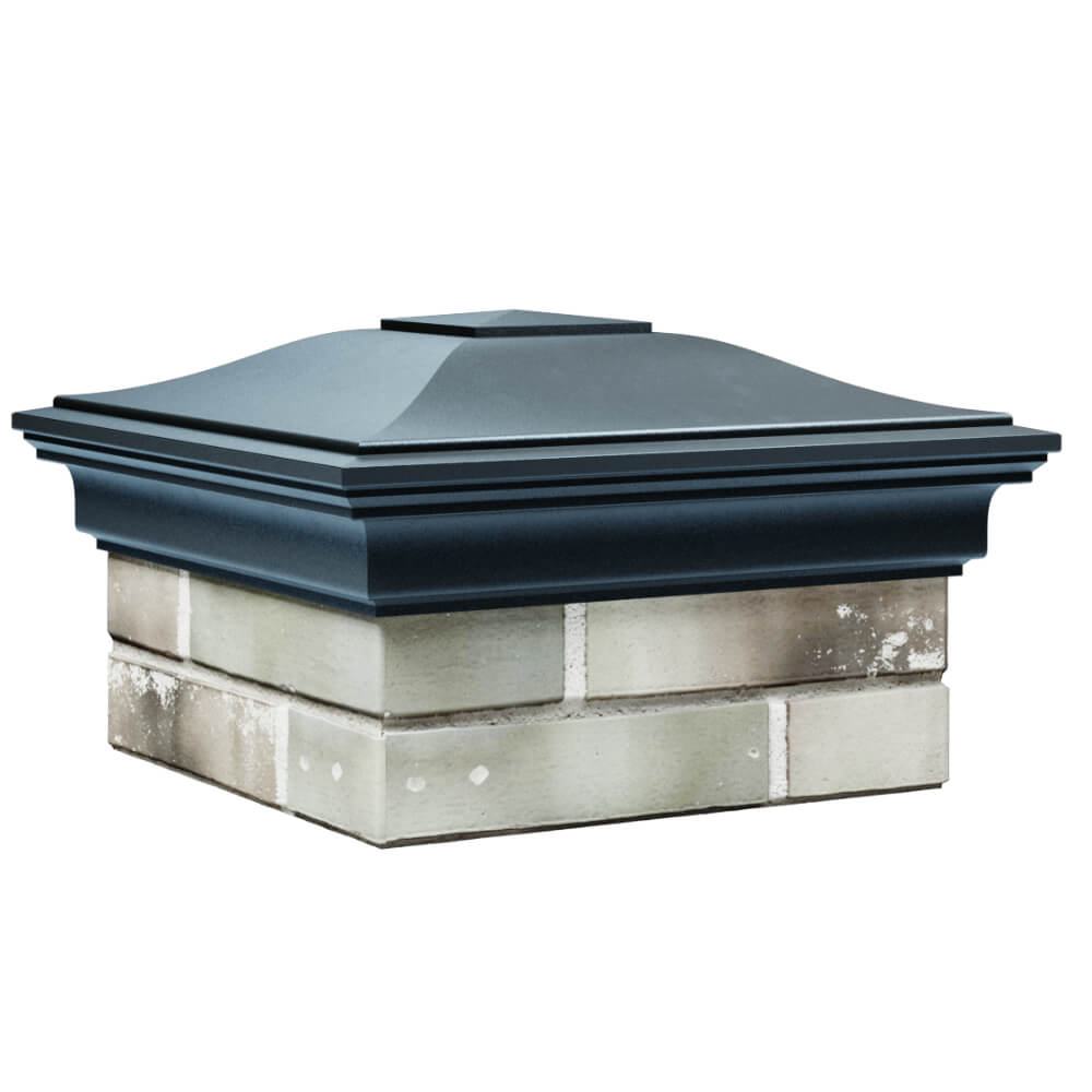 Колпак Zking Монблан Серый на столб 1.5х1.5 кирпича (385х385мм) в Бирске фото