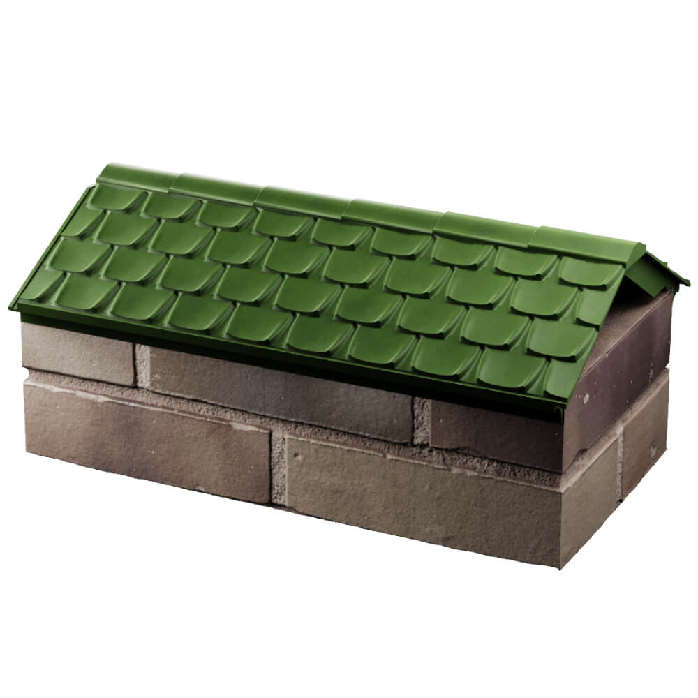 Парапет Zking Эльбрус Зеленый с посадкой на 1 кирпич (255мм) в Бирске фото