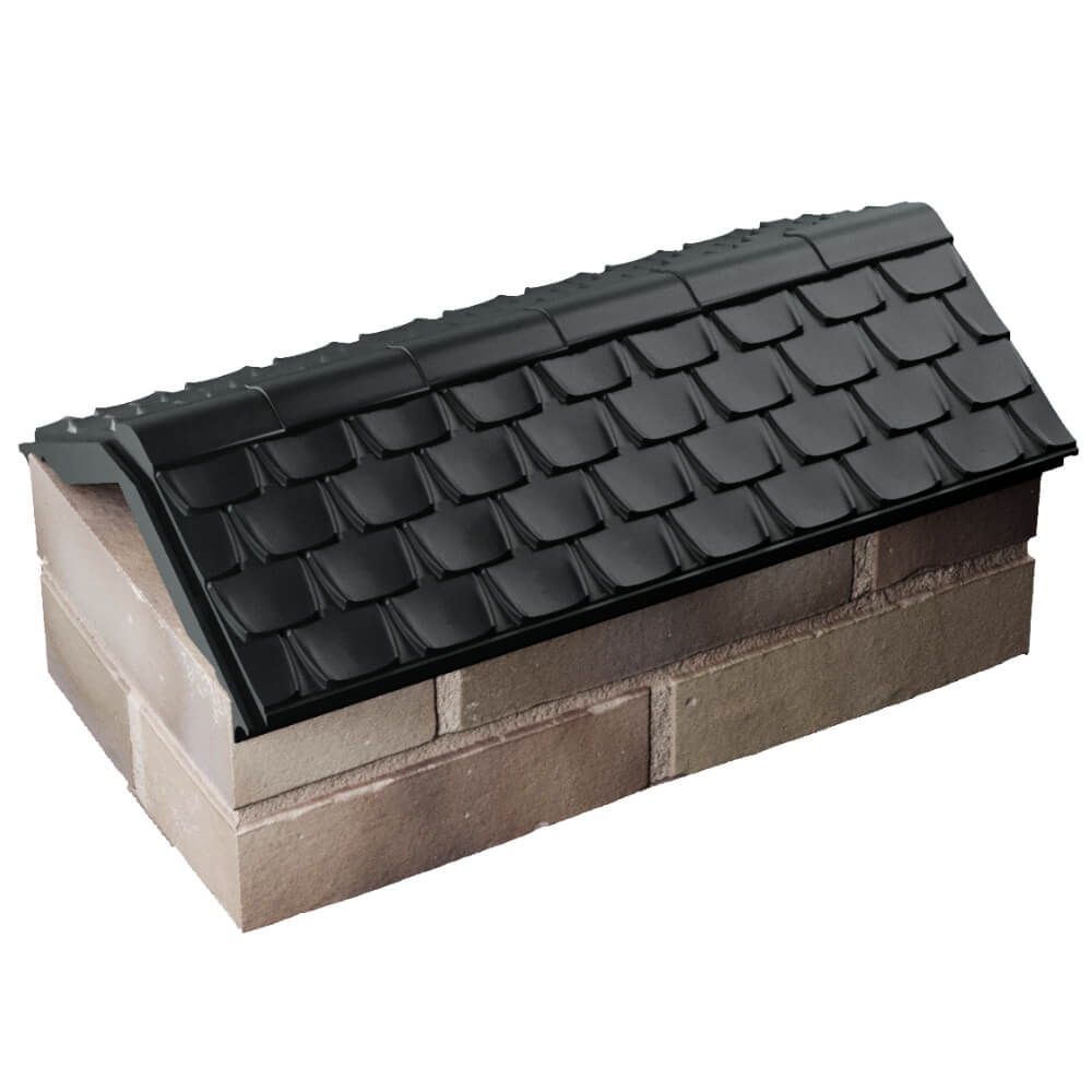 Парапет Zking Эльбрус Черный с посадкой на 1 кирпич (255мм) в Бирске фото