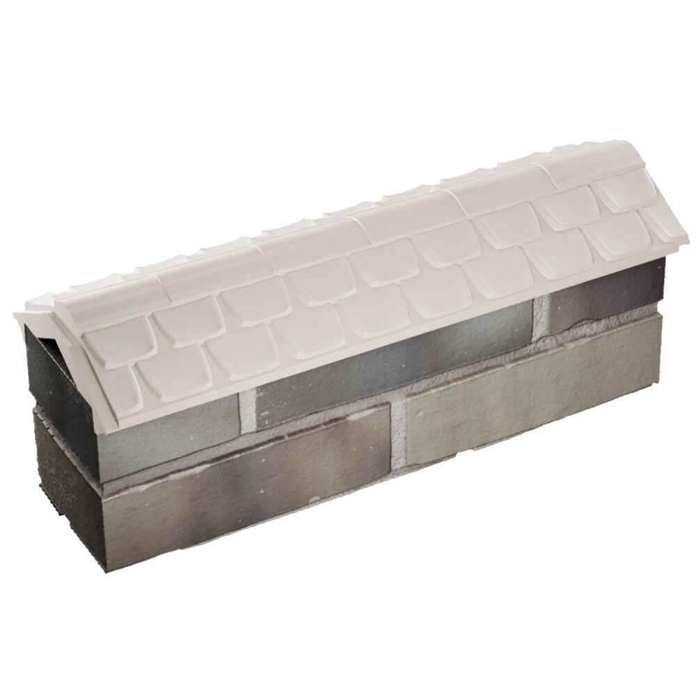 Парапет Zking Эльбрус Бежевый с посадкой на 0.5 кирпича (130мм) в Бирске фото