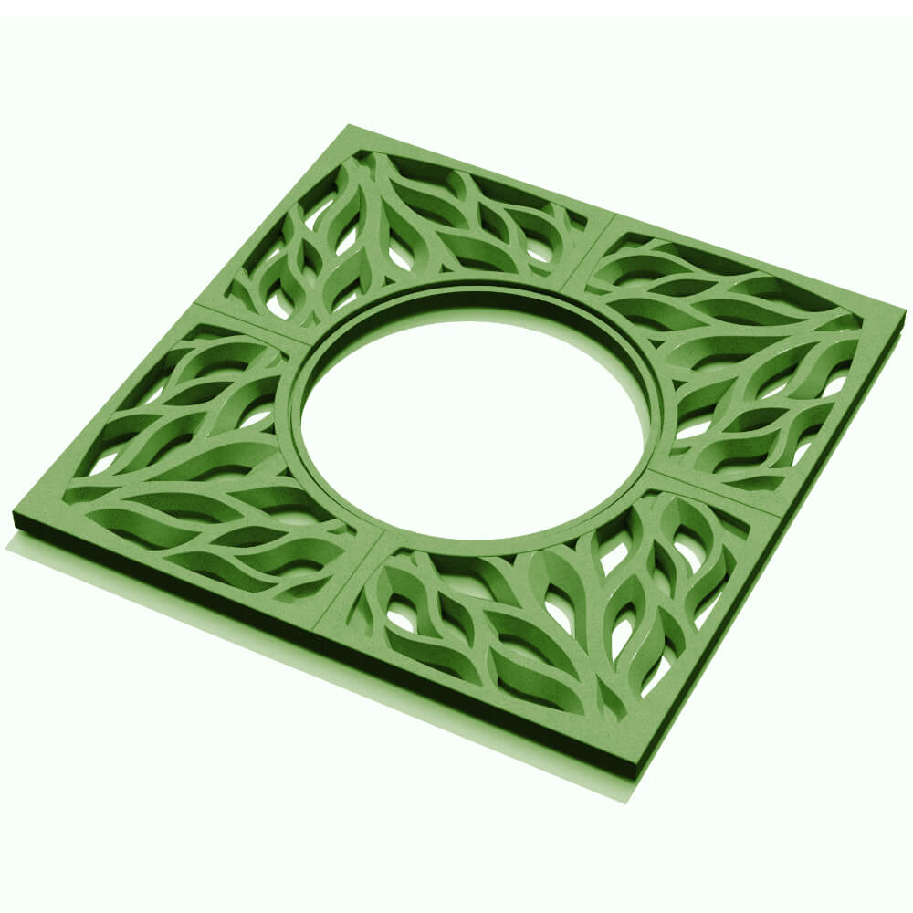 Приствольная решетка для дерева ZKING CRUST 1.2х1.2м Зеленая в Бирске фото