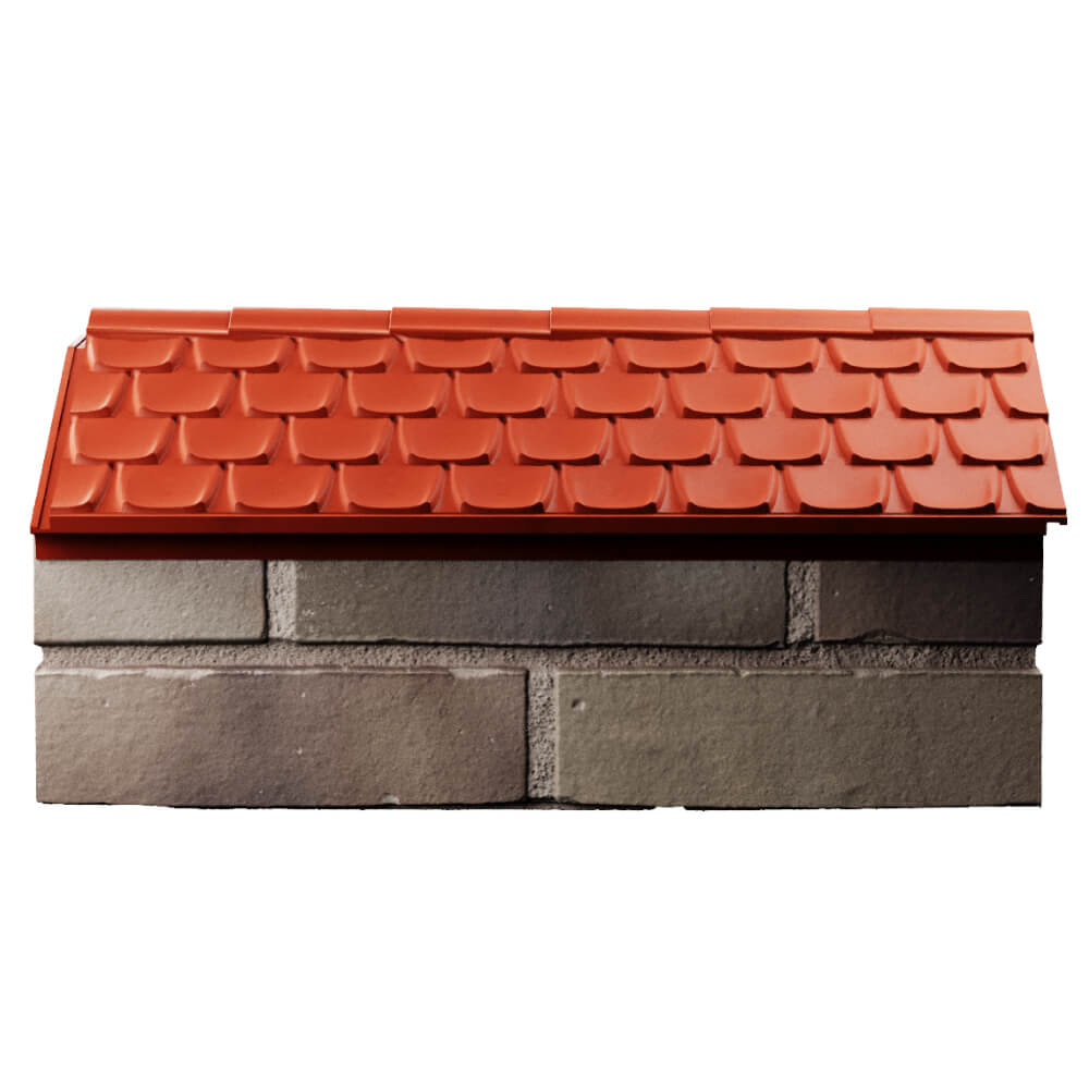 Парапет Zking Эльбрус Красный с посадкой на 1 кирпич (255мм) в Бирске фото