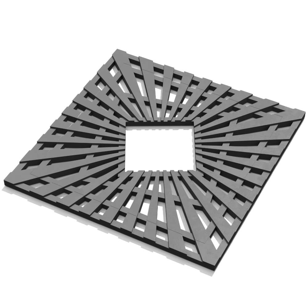 Приствольная решетка для дерева ZKING ATMOSPHERE 1.2х1.2м Серая в Бирске фото