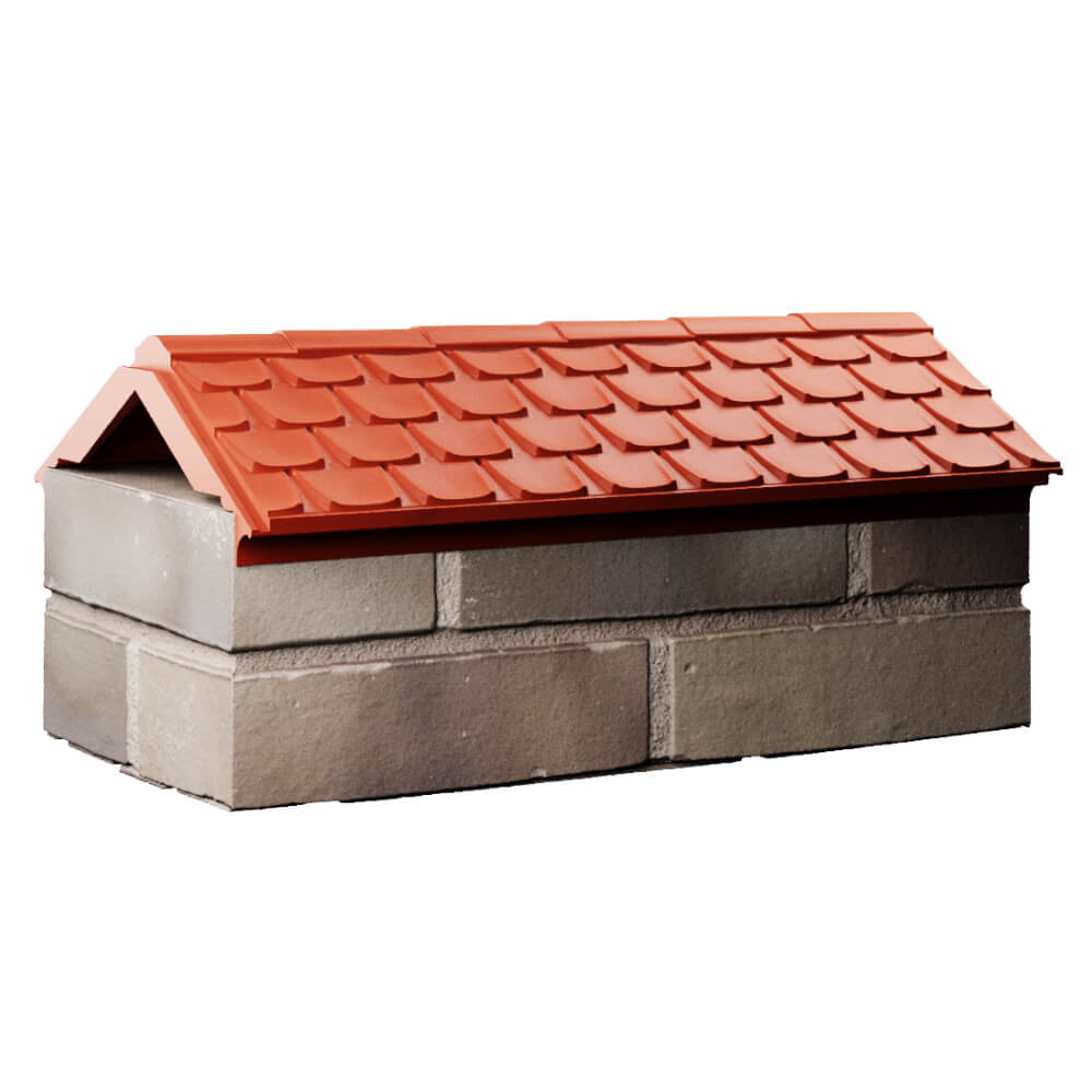 Парапет Zking Эльбрус Красный с посадкой на 1 кирпич (255мм) Бирск фото