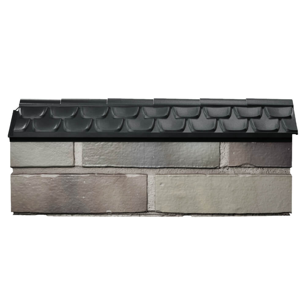 Парапет Zking Эльбрус Черный с посадкой на 0.5 кирпича (130мм) в Бирске фото