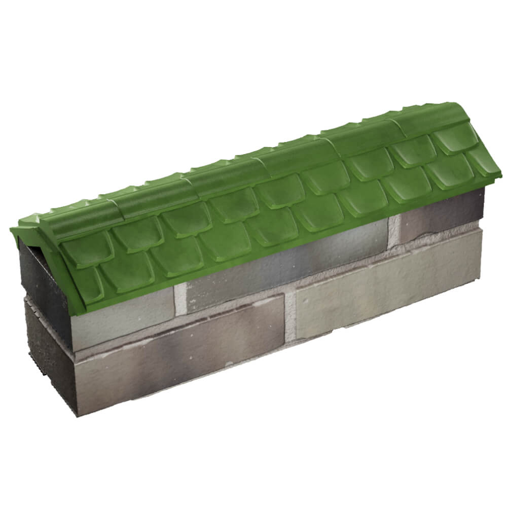 Парапет Zking Эльбрус Зеленый с посадкой на 0.5 кирпича (130мм) в Бирске фото