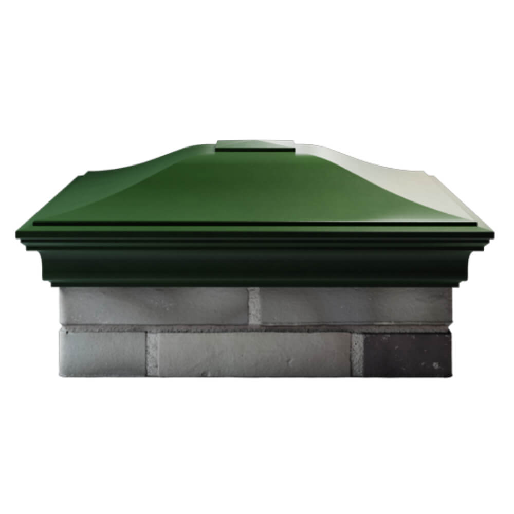Колпак Zking Монблан Зеленый на столб 2х2 кирпича (515х515мм)